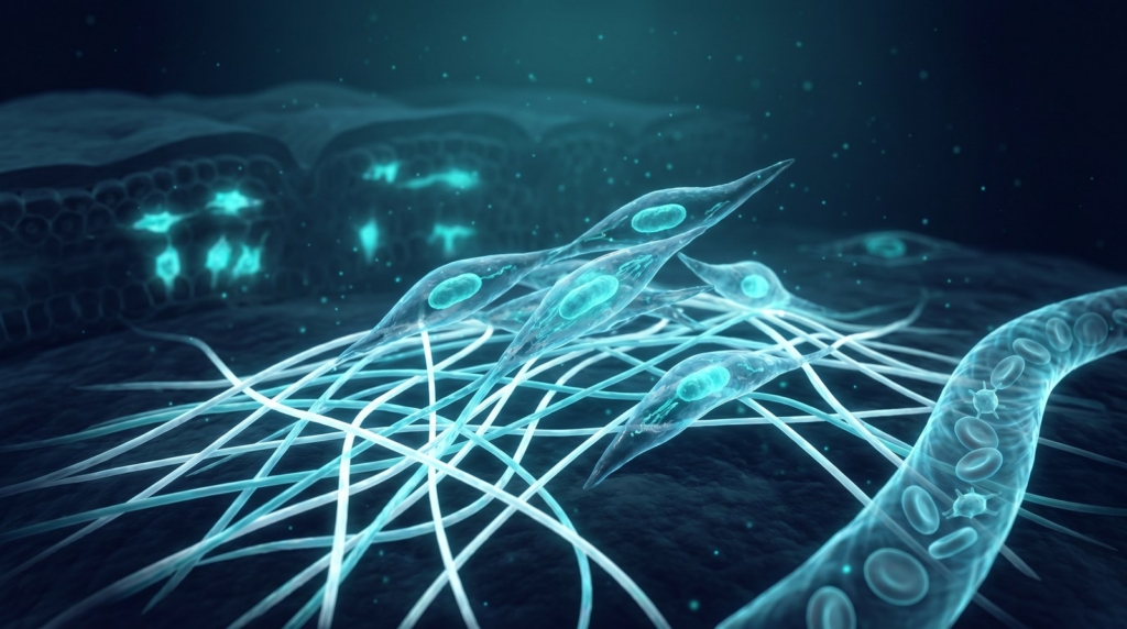 Image of new blood vessels forming.